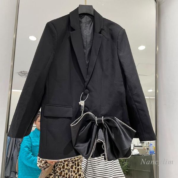 women's suits & blazers 2021 spring rhinestone edge shiny big bow design long sleeve suit jacket elegant lady blazer coat black nancyli, White;black
women's suits & blazers 2021 spring rhinestone edge shiny big bow design long sleeve suit jacket elegant lady blazer coat black nancyli, White;black