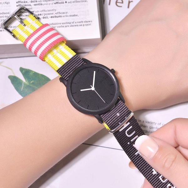 wristwatches summer style canvas women quartz watch 2021 fashion casual vitality young people woman clock bayan kol saati, Slivery;brown
wristwatches summer style canvas women quartz watch 2021 fashion casual vitality young people woman clock bayan kol saati, Slivery;brown