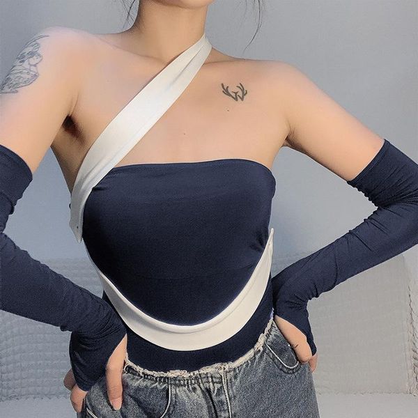 women slash neck off shoulder backless bandage solid color skinny slim fit long sleeve bodycon t shirt high street casual c women's t-s, White
women slash neck off shoulder backless bandage solid color skinny slim fit long sleeve bodycon t shirt high street casual c women's t-s, White