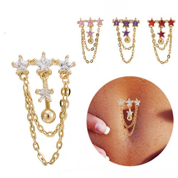 popular star deisgn navel rings belly button body piercing jewelry fashion rhinestone surgical steel navel for bar girls, Silver
popular star deisgn navel rings belly button body piercing jewelry fashion rhinestone surgical steel navel for bar girls, Silver
