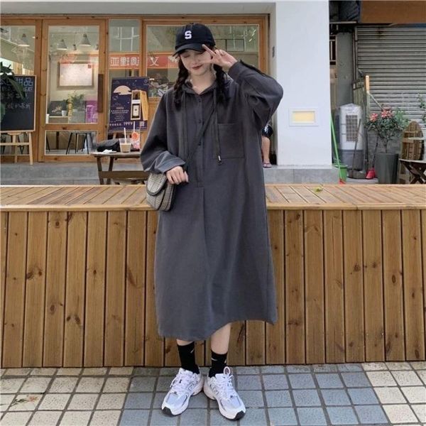 casual dresses houzhou women dress loose oversized hooded 2021 spring autumn korean style streetwear fashion outfit preppy, Black;gray
casual dresses houzhou women dress loose oversized hooded 2021 spring autumn korean style streetwear fashion outfit preppy, Black;gray