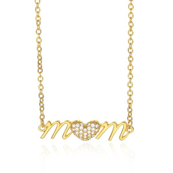 pendant necklaces fashion mom letters necklace stainless steel chain crystal heart choker female jewelry mother's day gift 2021, Silver
pendant necklaces fashion mom letters necklace stainless steel chain crystal heart choker female jewelry mother's day gift 2021, Silver