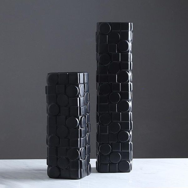vases nordic minimalist black lattice vase decoration fashion modern living room villa model home craft
vases nordic minimalist black lattice vase decoration fashion modern living room villa model home craft