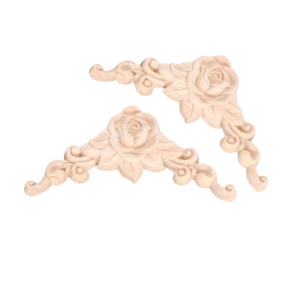 decorative objects & figurines 2pcs wood carved corner flower rose applique onlay door for cupboard furniture
decorative objects & figurines 2pcs wood carved corner flower rose applique onlay door for cupboard furniture