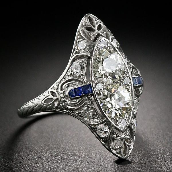 women's vintage s925 silver zircon ring engagement wedding gift jewelry wholesale cluster rings, Golden;silver
women's vintage s925 silver zircon ring engagement wedding gift jewelry wholesale cluster rings, Golden;silver
