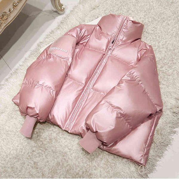 women's jackets 90% white duck down winter women stand collar female thick coat loose oversized womens short parka brvf, Black;brown
women's jackets 90% white duck down winter women stand collar female thick coat loose oversized womens short parka brvf, Black;brown