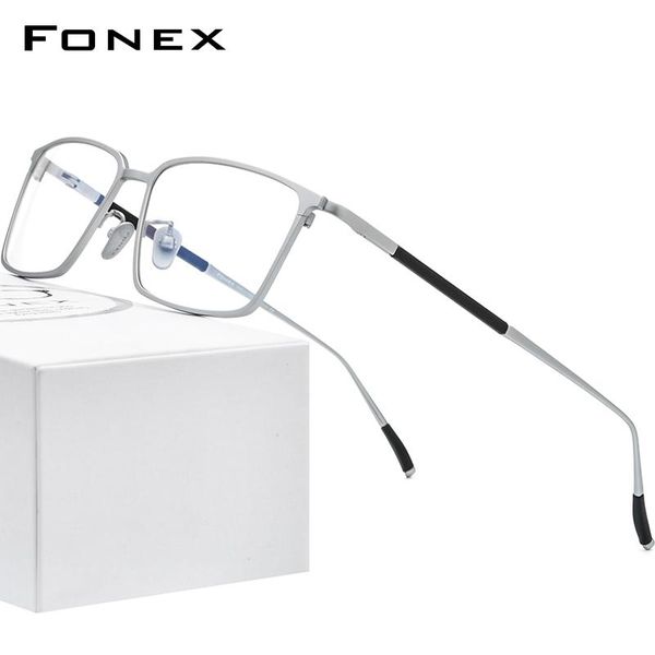 fashion sunglasses frames fonex pure titanium glasses frame men square eyewear 2021 male classic optical myopia prescription eyeglasses 8535, Black
fashion sunglasses frames fonex pure titanium glasses frame men square eyewear 2021 male classic optical myopia prescription eyeglasses 8535, Black