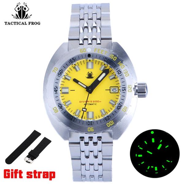 wristwatches tactical frog diver watch sub 300t man sapphire crystal 20atm waterproof nh35 movement automatic mechanical men's, Slivery;brown
wristwatches tactical frog diver watch sub 300t man sapphire crystal 20atm waterproof nh35 movement automatic mechanical men's, Slivery;brown