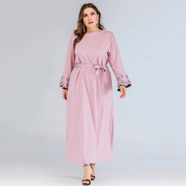 plus size abaya muslim dress women flare sleeve pink party long dress lace-up hijab kaftan turkey clothing arabic dubai robe new, Red
plus size abaya muslim dress women flare sleeve pink party long dress lace-up hijab kaftan turkey clothing arabic dubai robe new, Red