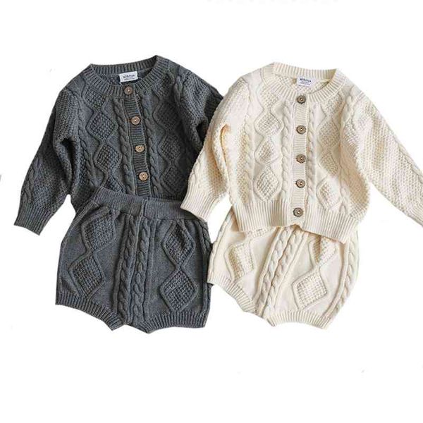 autumn boys girls sets cotton cardigans shorts 2 pcs solid baby clothing girl clothes set knitted 210417, White
autumn boys girls sets cotton cardigans shorts 2 pcs solid baby clothing girl clothes set knitted 210417, White
