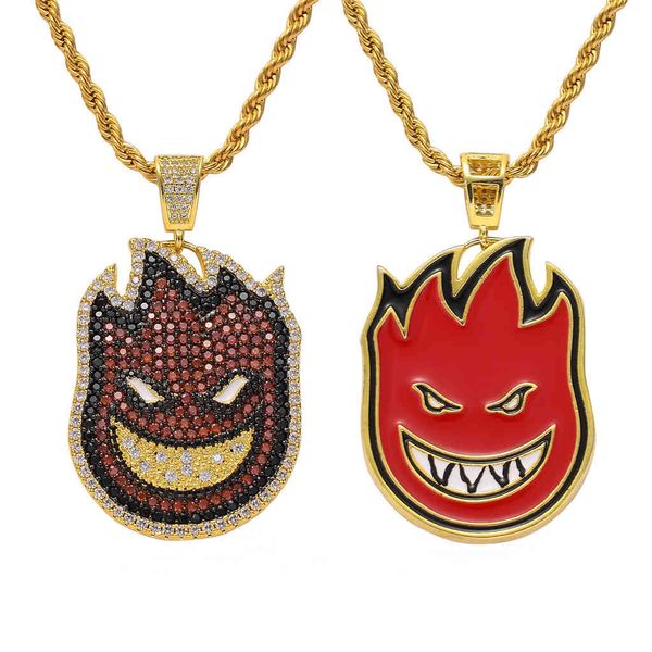 hip hop accessories double sided small fireman color zircon necklace street personality men's and women's fashion brand, Silver
hip hop accessories double sided small fireman color zircon necklace street personality men's and women's fashion brand, Silver