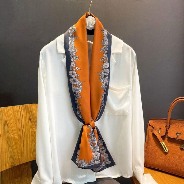 scarves silk scarf women satin neck hair tie band soft neckerchife 2021 hijab head female foulard print shawl, Blue;gray
scarves silk scarf women satin neck hair tie band soft neckerchife 2021 hijab head female foulard print shawl, Blue;gray