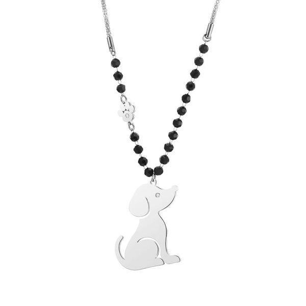long necklace for women beaded popcorn chain 100% stainless steel cute dog pendant trendy jewelry mariage collier 2021 necklaces, Silver
long necklace for women beaded popcorn chain 100% stainless steel cute dog pendant trendy jewelry mariage collier 2021 necklaces, Silver