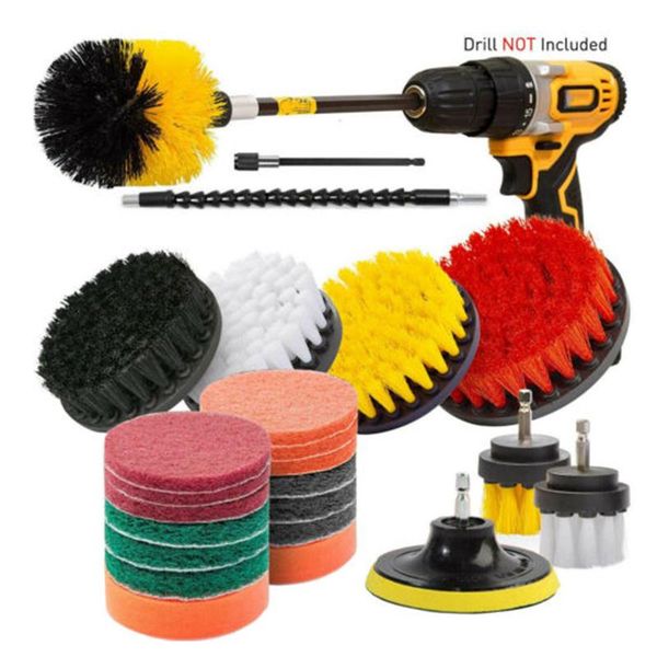 24pcs drill brush attachment set all-purpose power scrubber cleaning combo scrub tub cleaner car tools accessories sponge
24pcs drill brush attachment set all-purpose power scrubber cleaning combo scrub tub cleaner car tools accessories sponge