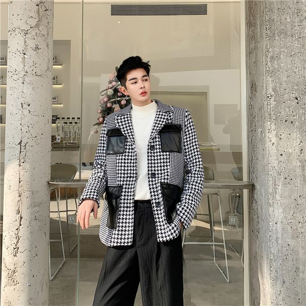 men's suits & blazers suits muti-pockets shredded blazers black-white men's fashions warm plaid suit thicken high stre, White;black
men's suits & blazers suits muti-pockets shredded blazers black-white men's fashions warm plaid suit thicken high stre, White;black