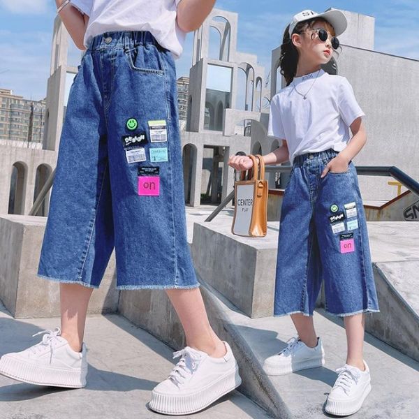 jeans children kids baby girl classic denim pants loose casual toddler child wide leg long trousers for teenage girls, Blue
jeans children kids baby girl classic denim pants loose casual toddler child wide leg long trousers for teenage girls, Blue