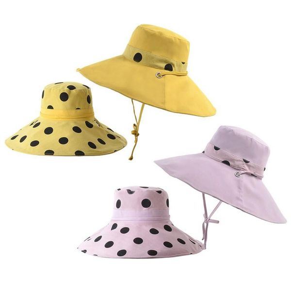 wide brim hats double-sided large shadow face summer polka dot sunshade sun hat travel korean version of the fisherman, Blue;gray
wide brim hats double-sided large shadow face summer polka dot sunshade sun hat travel korean version of the fisherman, Blue;gray