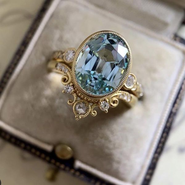 wedding rings 2021 trendy flower aquamarine ring female party anniversary engagement for women accessories jewelry whole sale, Slivery;golden
wedding rings 2021 trendy flower aquamarine ring female party anniversary engagement for women accessories jewelry whole sale, Slivery;golden