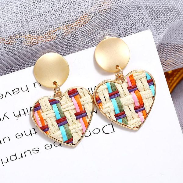 stud 3colors handmade straw woven rattan earrings 2021 for women grils heart pendant earring brincos geometric party jewelry gift, Golden;silver
stud 3colors handmade straw woven rattan earrings 2021 for women grils heart pendant earring brincos geometric party jewelry gift, Golden;silver