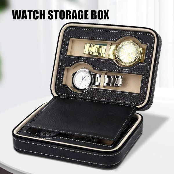 watch boxes & cases storage bag multiple slots pu waterproof dustproof anti falling large capacity easy to carry jewelry box ll@17, Black;blue
watch boxes & cases storage bag multiple slots pu waterproof dustproof anti falling large capacity easy to carry jewelry box ll@17, Black;blue