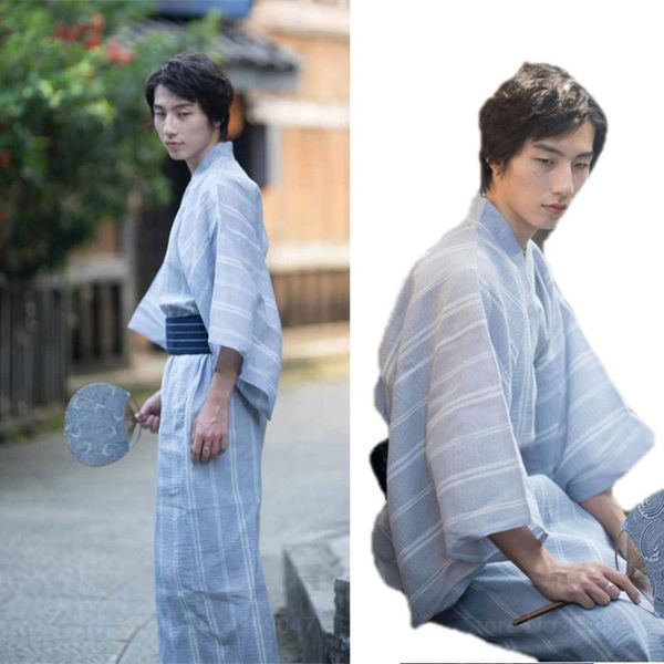 ethnic clothing kimono japanese style men asian traditional long sleeve costume light blue striped casual fashion streetwear samurai, Red
ethnic clothing kimono japanese style men asian traditional long sleeve costume light blue striped casual fashion streetwear samurai, Red