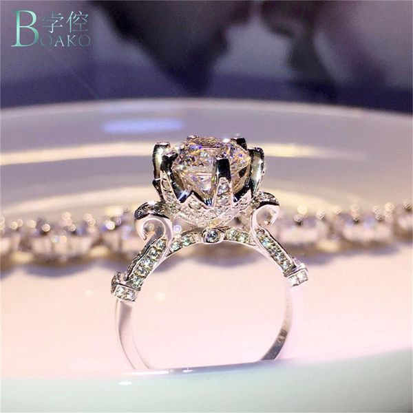 wedding rings boako fashion luxury women engagement jewelry silver plated 5a cz crystal zircon female finger flower, Slivery;golden
wedding rings boako fashion luxury women engagement jewelry silver plated 5a cz crystal zircon female finger flower, Slivery;golden