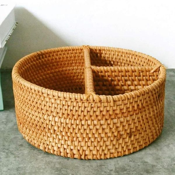 deskstorage basket hand-woven rattan 3 compartment box equipment and (190 mm grid round kitchen & organization
deskstorage basket hand-woven rattan 3 compartment box equipment and (190 mm grid round kitchen & organization