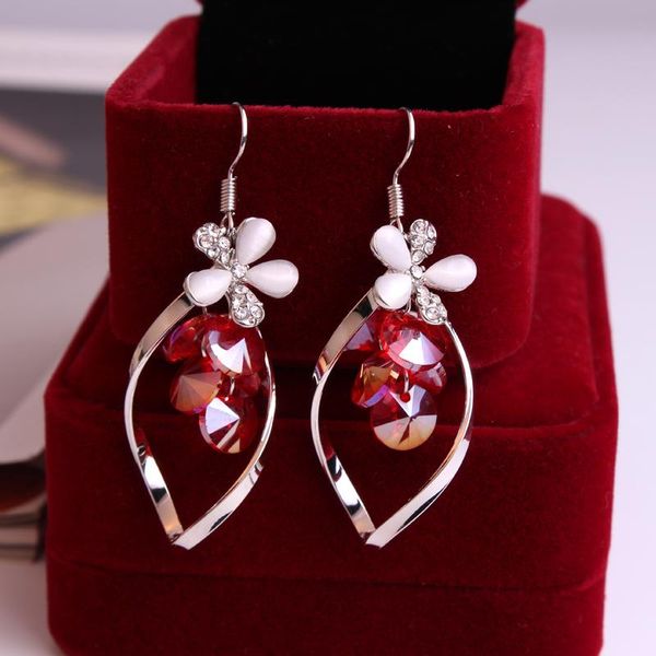 dangle & chandelier unnaier fashion personality red drop crystal earring female flowers irregular temperament long ear jewelry, Silver
dangle & chandelier unnaier fashion personality red drop crystal earring female flowers irregular temperament long ear jewelry, Silver