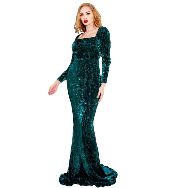 casual dresses full sleeved sequined evening party dress stretch floor length elegant maxi square neck, Black;gray
casual dresses full sleeved sequined evening party dress stretch floor length elegant maxi square neck, Black;gray