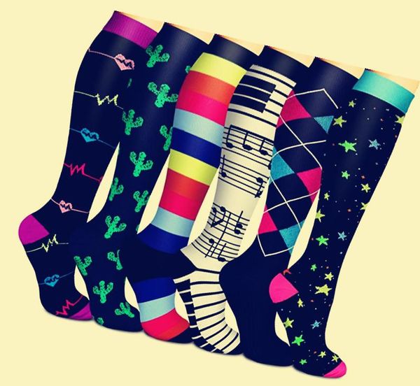 compression socks female sport sock 6 pairs per set running cycling equipment hiking sports, Black
compression socks female sport sock 6 pairs per set running cycling equipment hiking sports, Black