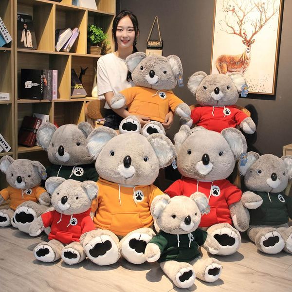 cartoon koala plush toys red yellow green t-shirt dressed forest animal family plushie lifelike koalas kids gift 60/80cm
cartoon koala plush toys red yellow green t-shirt dressed forest animal family plushie lifelike koalas kids gift 60/80cm