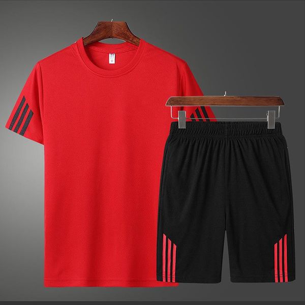 men's tracksuits sports suit summer sportswear solid color short-sleeved t-shirt + shorts fashion men 2021 s, Gray
men's tracksuits sports suit summer sportswear solid color short-sleeved t-shirt + shorts fashion men 2021 s, Gray