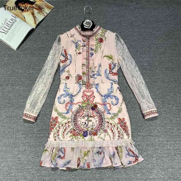truevoker spring runway fashion dres's full sleeve pink totem print ruffle mermaid festa vestido boutique robe 210602, Black;gray
truevoker spring runway fashion dres's full sleeve pink totem print ruffle mermaid festa vestido boutique robe 210602, Black;gray