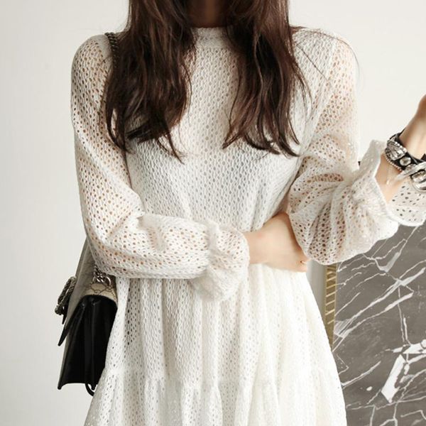 casual dresses 2021 spring and autumn elegant women dress hollow mesh chiffon high street a-line ruffles solid full, Black;gray
casual dresses 2021 spring and autumn elegant women dress hollow mesh chiffon high street a-line ruffles solid full, Black;gray