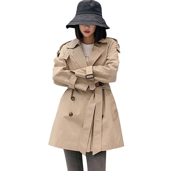 women's trench coats 2021 spring autumn mid-long windbreaker coat women fashion slim young double breasted temperament overcoat, Tan;black
women's trench coats 2021 spring autumn mid-long windbreaker coat women fashion slim young double breasted temperament overcoat, Tan;black