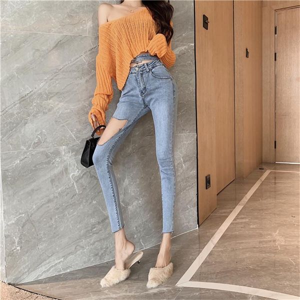 women's jeans jujuland woman skinny pencil pants high-waisted vintage water wash 9686, Blue
women's jeans jujuland woman skinny pencil pants high-waisted vintage water wash 9686, Blue