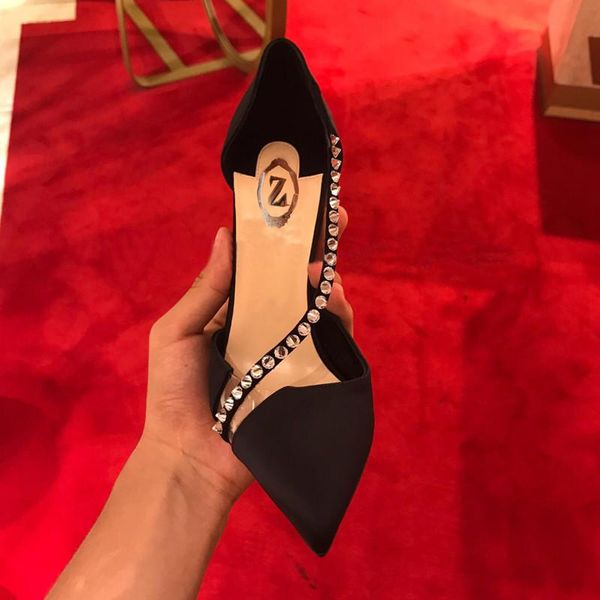 dress shoes lady women's pumps black satin crystal pointy toe stiletto stripper high heels bridal wedding prom evening
dress shoes lady women's pumps black satin crystal pointy toe stiletto stripper high heels bridal wedding prom evening