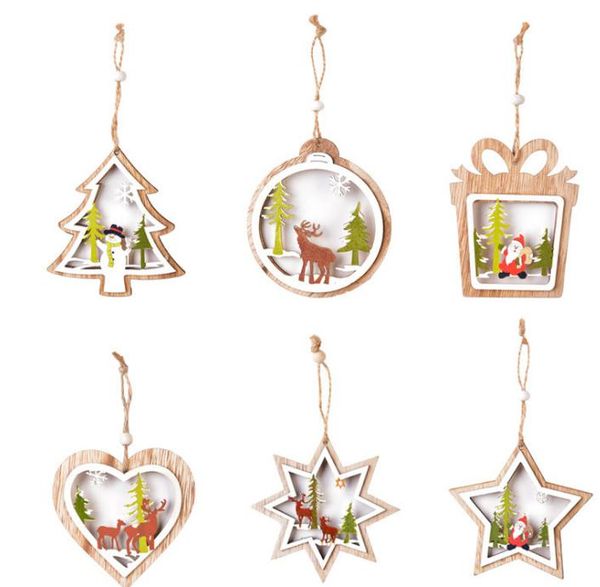 2021 tree decorations laser small hollowed out wooden christmas pentagram bell pendant gift
2021 tree decorations laser small hollowed out wooden christmas pentagram bell pendant gift