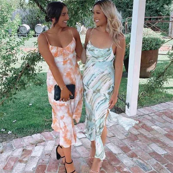 tie-dyed slit long dress for women backless maxi summer boho sleeveless print sundress blue vestidos 210427, White;black
tie-dyed slit long dress for women backless maxi summer boho sleeveless print sundress blue vestidos 210427, White;black