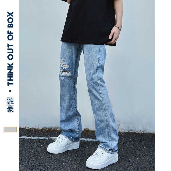 trousers men's water washed perforated jeans 2021 summer street leisure fashion trend personalized men's, Blue
trousers men's water washed perforated jeans 2021 summer street leisure fashion trend personalized men's, Blue