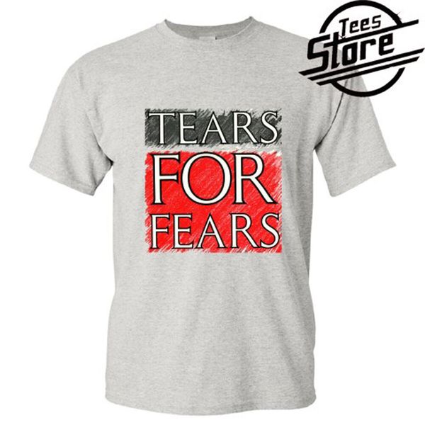 new tears for fears logo men's grey t-shirt size s-3xl, White;black 
new tears for fears logo men's grey t-shirt size s-3xl, White;black