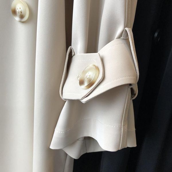 women's trench coats coat fall 2021 double-breasted windbreaker loose temperament solid over-the-knee long winter poncho women, Tan;black
women's trench coats coat fall 2021 double-breasted windbreaker loose temperament solid over-the-knee long winter poncho women, Tan;black