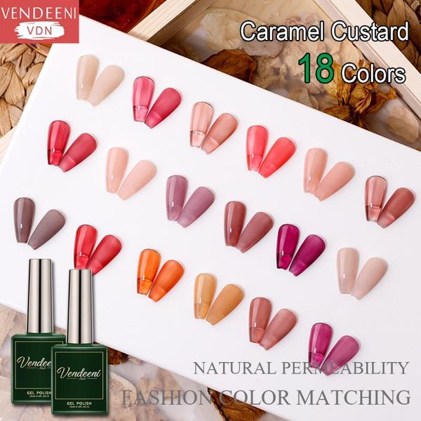 vendeeni 18 colors caramel pudding series translucent gel nail polish crystal jelly varnish uv soak off lacquer 15ml, Red;pink
vendeeni 18 colors caramel pudding series translucent gel nail polish crystal jelly varnish uv soak off lacquer 15ml, Red;pink