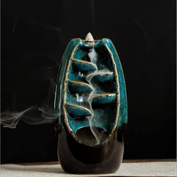 ceramic kiln turns reflux incense burner waterfall holder decoration home for living room office fragrance lamps
ceramic kiln turns reflux incense burner waterfall holder decoration home for living room office fragrance lamps