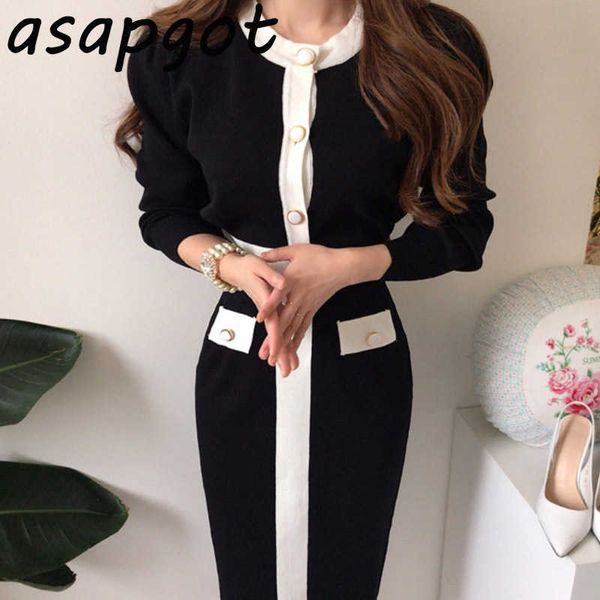 asapgot korea chic elegant o neck single-breasted knitted sweater wrap hip bodycon sheath slim high waist knit skirts set black 210610, White
asapgot korea chic elegant o neck single-breasted knitted sweater wrap hip bodycon sheath slim high waist knit skirts set black 210610, White