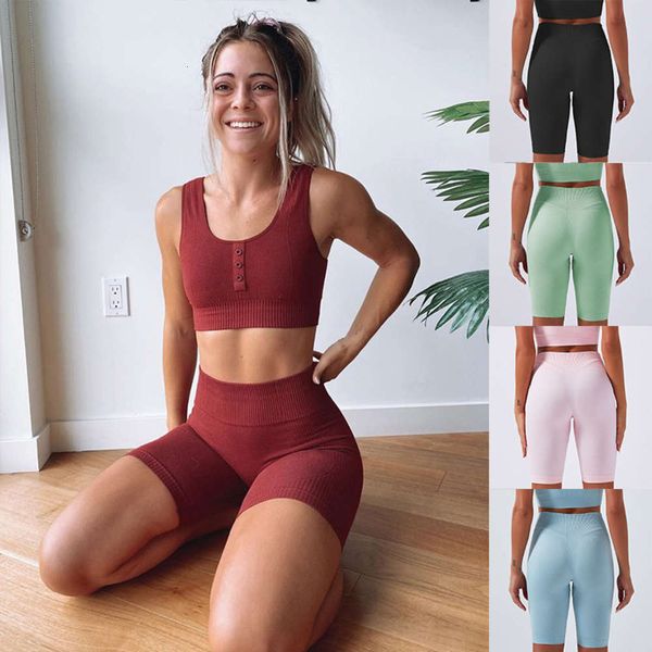 women's sweaters yoga suit 2021 button bra fitns high waist shorts for women, White;black
women's sweaters yoga suit 2021 button bra fitns high waist shorts for women, White;black