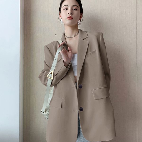 women's suits & blazers korean version loose solid color long sleeve casual professional fashion chic jackets for rkqn, White;black
women's suits & blazers korean version loose solid color long sleeve casual professional fashion chic jackets for rkqn, White;black