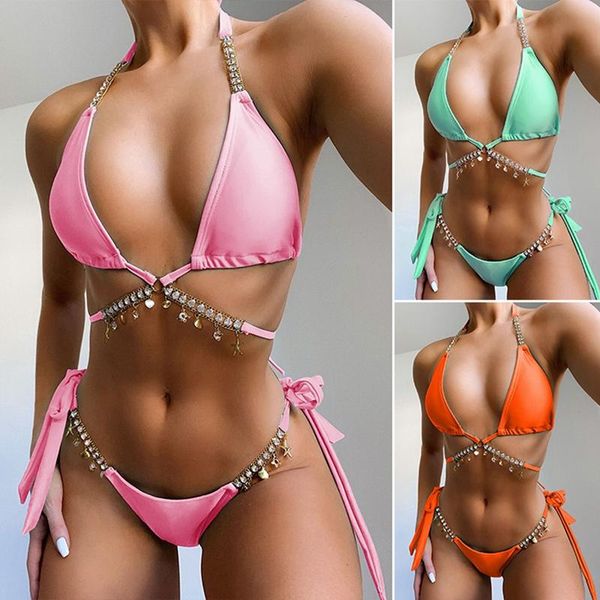 cross hanging diamond jewelry bikini bandage split swimsuit women's swimwear, White;black
cross hanging diamond jewelry bikini bandage split swimsuit women's swimwear, White;black