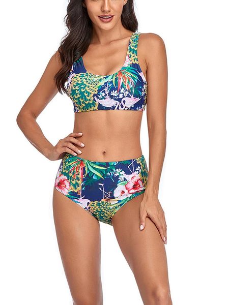 one-piece suits est arrival women's flower printing bikini sleeveless tank briefs swimsuit classic bare midriff two-pieces set
one-piece suits est arrival women's flower printing bikini sleeveless tank briefs swimsuit classic bare midriff two-pieces set