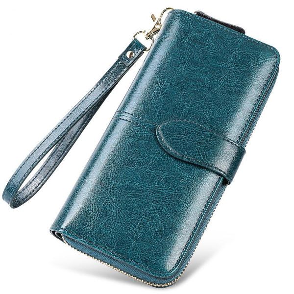 wallets women wallet genuine leather long retro oil wax hand strap clutch lady phone coin purse card holder, Red;black
wallets women wallet genuine leather long retro oil wax hand strap clutch lady phone coin purse card holder, Red;black